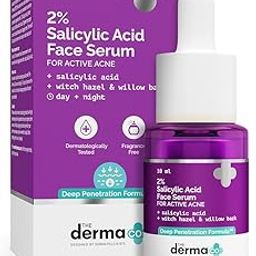 The Derma Co 2% Salicylic Acid Face Serum - 10 ml | Reduces acne & blackheads | Tightens pores | Exfoliates & soothes inflammation-19