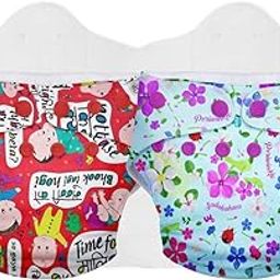 SuperBottoms Cloth Diapers for babies - Cloth Diaper Combo Pack of 2 Freesize UNO- New Version| Reusable Cloth Diapers for babies 0 to 3 years | With 2 organic cotton inserts/pads-17
