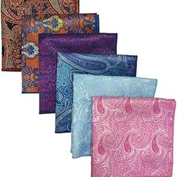 6 Piece Combo Men's Pocket Square Set - Perfect for Weddings and Gifts For Men-image-49