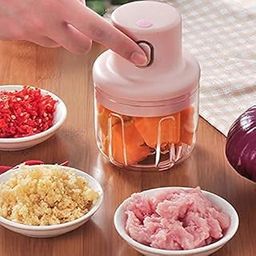 Mini Electric Chopper for Kitchen, Onion Chopper, Garlic Chopper for 50% Faster Charging, Vegetable Chopper for Kitchen 250 ML-22