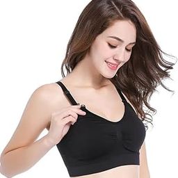 Women's Cotton Maternity Feeding Bra | Lightly Padded Nursing Bra for Pregnancy | Soft and Comfortable Breastfeeding Bra-image-2