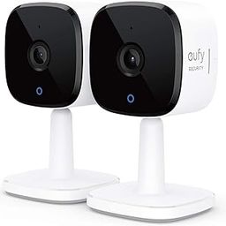eufy security 2K 1080P Indoor Cam 2-Cam Kit, Plug-In Security Indoor Camera with Wi-Fi, IP Camera, Human and Pet AI, Works with Voice Assistants, Night Vision, Home Base Not Required (Black and White)-picture-25