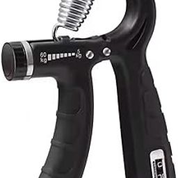 AMIZO Adjustable Hand Grip Strengthener with Resistance (5KG - 60KG), Hand Grip for Men & Women, Black Rubber, Gym Workout, Sports, Rehabilitation-picture-3