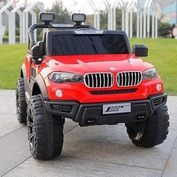 SHAKYA WORLD 888 Battery Jeep for Kids with Bluetooth Music & Light Electric Car Jeep Battery Car for Kids to Drive [ 2 to7 Years, Red ]-24