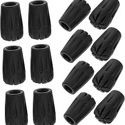 Abaodam 15pcs Trekking Pole Tips Non-Skid Protectors for Hiking and Walking Sticks Plastic Replacement Caps for Crutches and Canes Lightweight and Shockproof Design-image-18