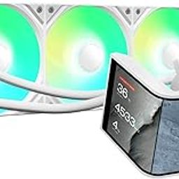TRYX Panorama SE 360 ARGB White 360mm AIO Rotatable 6.5'' AMOLED Curved Screen 3D Anamorphic Effect Customizable AIO Cooler 360mm White Asetek Adela 280w TDP Intel LGA 1851/1700/1200/115X AMD AM5/AM4-image-50