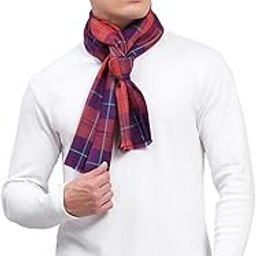 Mens Rust & Purple Self Design Muffler (224MUF7931-0-13)-image-2