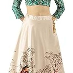 Digital Print Semi Stitched Lehenga & Crop TopBZ_KAIZENMGNEXTRAJWAD-image-76