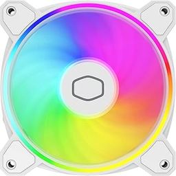 Cooler Master MasterFan MF120 Halo 2 Case Fan - 120mm White Fan | Dual Loop ARGB LED Rings | Rifle Bearing | 2050 RPM | Computer Case Fan | ARGB Lighting Controlled Via Motherboard-picture-2