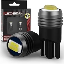 LEDBeam GS Series T10 600Lm 7035 Chip 6500k Car Bike Parking Licence Plate White LED Bulb (12V,2.4W/2Bulbs) (White)-11