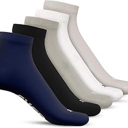 Bamboo Ankle Length Socks for Men & Women | Office, Lounge, Cycling & Running | Seamless, Super Soft, Breathable & Anti-Odor | Pack of 5-image-79