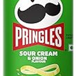 Pringles Sour Cream & Onion Flavour | Potato Chips | Sour Cream & onion Flavored Potato crisps | Crispy Snack | Crunchy Snack food for Movies, Games & More | On-the-Go Can | 141 gram-image-55