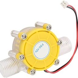 Ubervia Performance Micro-Hydro Generator, Water Turbine Generator, Low Noise DIY for Power Generation Home (F50 12V transparent yellow)-image-5
