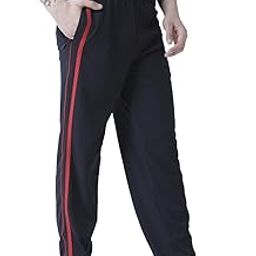 Men Cotton Polyester Comfy Regular Fit Sports Quality Track Pants with Secure Zipper Pocket, Casual Wear Lower Tracks Pant-picture-33
