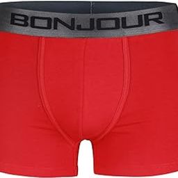 Men's Mid-Rise Premia Cotton Trunk with Elasticated Band - Red-image-81