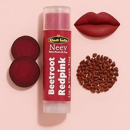 Neev Herbal Soaps Organic Lip Tint � Annatto Redpink | 100% Natural, Chemical-Free, Vegan, Handmade Lip Balm & Tint | Ayurvedic, Moisturizing, Long-Lasting, Cruelty-Free | Suitable for All Skin Tones-image-9