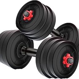 Kore DM-10KG-COMBO16 Home gym & Fitness Kit, 2.5 kg x 4 (PVC, Adjustable, Black)-32