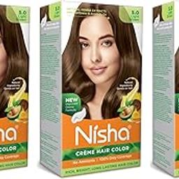 Nisha Creme Hair Color (Pack of 3, Light Brown) …-picture-12