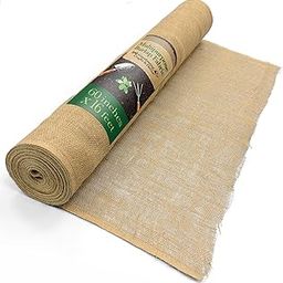 Burloptuous 60"x 16 Feet Gardening Burlap Fabric Roll - Burlap Tree Wrap, Weed Barrier, Erosion Control, Aisle Runner, Multipurpose Natural Burlap Fabric, High Density Jute Fiber Material-6