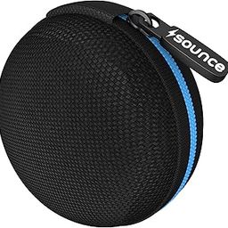 Sounce Earphone Carry Case, Headphone Carrying Case Pouch Cover for Earphones, Multi Use Storage Travel Organiser for Earphones, SD Cards, Pen Drives with in-Built Anti Scratch Mesh Pocket (Blue)-19