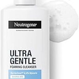 Neutrogena Ultra Gentle Foaming Cleanser | Face Wash for All Skin Types including Sensitive Skin | 6X Gentler Cleansing with Barriercare Technology for Men & Women | Cleanses Dirt and Oil | Hydrates & Protects Skin Barrie-42