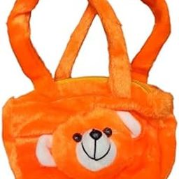 THE MODERN TREND CEO-Puppy Dog Soft Toy for Girls Purse | Mini Bag for Small Girls Birthday Gift | Hand Bag for Small Girl Carry Accessories |Orange|-image-90