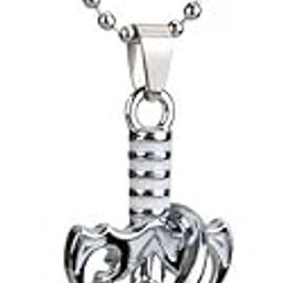 Silver Chain For Men Crossed Design Christian Pendant Locket For Men Boys-image-66