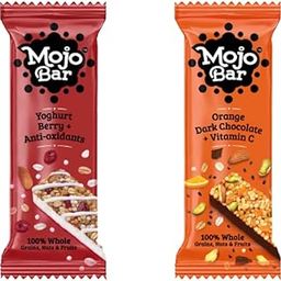 Mojo Bar Orange Dark Chocolate & Yoghurt Berry Snack Bar, 32 Gm (Combo of 12)-3