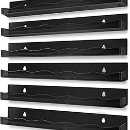 Plexify Nail Polish Rack Wall Mounted Black Acrylic Display Shelves with End Caps Gel Polish, Paints, Essential Oils – Organizer for Nail Techs, Salons, Art Studios (Pack of - 2)-image-18