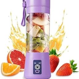 6 Blade Portable Electric Mini USB Bottle Juicer Blender, Rechargeable Hand Juicer, Fruit Juice Maker Portable Blender For Smoothie And Juices(Multi Colour) PACK OF 1-18