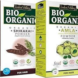 INDUS VALLEY Bio Organic Natural Shikakai Powder | Acacia concinna with Amla Powder | Indian Gooseberry for Hair Care - (100g+100g=200g)-image-16
