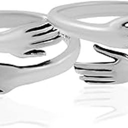 925 Sterling Silver Hug Toe Ring For Your Love and Best Friend | Handshake Antique Toe Ring| Silver Bichiya For Women and Girls | Pure Chandi Bichiya Foot Ring Jewellery |6 Month Warranty-image-35