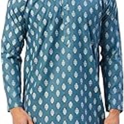 Men's Cotton Floral Printed Kurta.-picture-46