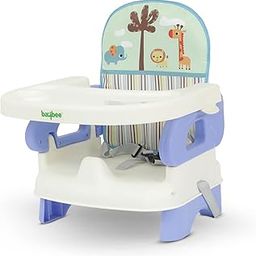 Baybee Foldable Baby Booster Seat for Feeding | Portable Feeding Chair for Baby with 2 Level Height Adjustable, Food Tray, Safety Belt | Infant Sitting Chairs for Kids 6 Months to 3 Years (Blue)-28