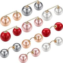 Brooch for Women and Girls | 10 Pcs Pearl Brooch Pins Sweater Shawl Clips | Collar Safety Pin Clothing Dresses Decoration Accessories | Birthday Gift for Girls and Women-image-75