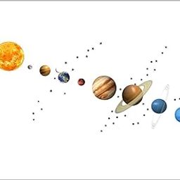 Jnm Enterprises™ 'Beautyfull Nine Planets' Wall Sticker (PVC Vinyl, 44 cm x 91 cm)-image-50