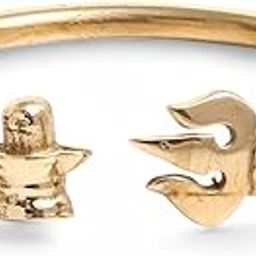 panchaloha five metal Impon kada bracelets for men and women - Shivaling and Shiva Trishul - Panchaloha made of Gold, Silver, Copper, Zinc, and Iron - Thick Kada.-image-6