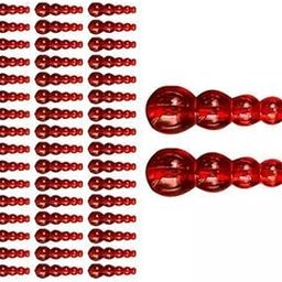 ATORSE 2x50Pcs Stacked Fishing Beads Kit Fishing Lures Tackle for Perch Trout Walleye Red|Crankbaits-image-12