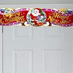 ME & YOU Indoor/Outdoor Hanging Merry Christmas & Happy New Year Printed Sticker (31 Inch)-image-2