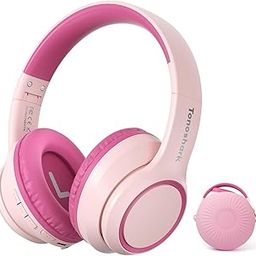 TONOSHARK Active Noise Cancelling Headphones for Kids, 60H Playtime, Wireless Bluetooth Over-Ear Blue Headset Built-in Microphone for Home/School/Travel/Party - Includes Portable Case (Pink)-image-67