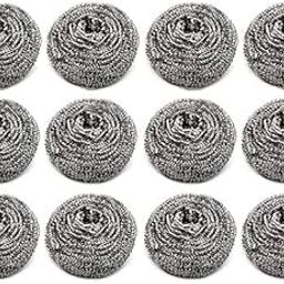 AS Toys Piece Stainless Steel Scrubber Pad for Dishes, Pots, Pans, and Ovens. Easy Cleaning Scrubber for Tough Kitchen Utensils Cleaning. (12)-image-51