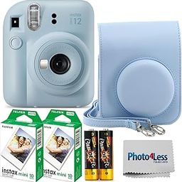Fujifilm Instax Mini 12 Instant Film Camera Pastel Blue, Fujifilm Instax Mini Twin Pack Instant Film 20 Prints, Protective Case, Gift Bundle-image-50