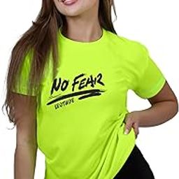 Women's Boyfriend/Loose Fit Round Neck Half Sleeve Dri-Fit Tshirt (Color Neon Green)-image-19