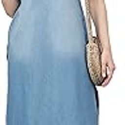 Women's Light Blue Denim Solid High Low Kurta-picture-32