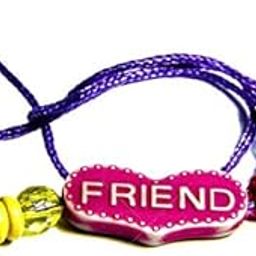Unisex Multicolour Printed Wooden Friendship Band - Pack of 4-0
