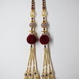 Ethnic At Ease Long Bridal Heavy Latkan Tassel for Lehenga-picture-31