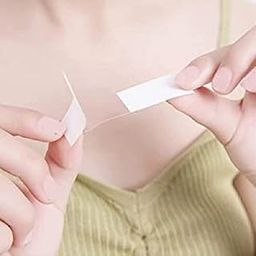 DAIDSUKE® 60 Pieces Double Sided Tape For Fashion Body Clothes Dressing Tape Invisible Dual Sided Body Tape Bra Strip Bikini Tap For Women Stickers 60 Strips (8 Cm, 60 Pcs)-image-74