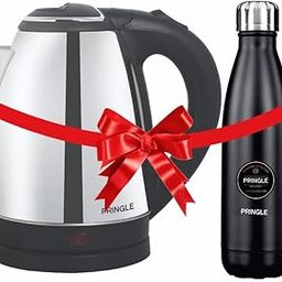 Pringle Combo: Stainless Steel Electric Kettle (1.8 Litres, Silver) & Flipper Hydrosteel Flask (500 ml, Silver) (NEO+Laggon500MlBLK)-picture-25