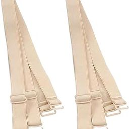 Women's Solid Multicolor Elasten Detachable Stretchable Adjustable Straps for Bra Metal FreeSize Pack of 2-3