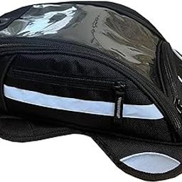 Gears Rise Raise Magnetic Tank Bag Motorcycle Tank Bag with Rain Cover, Bike Magnetic Tank Bag Black-image-4